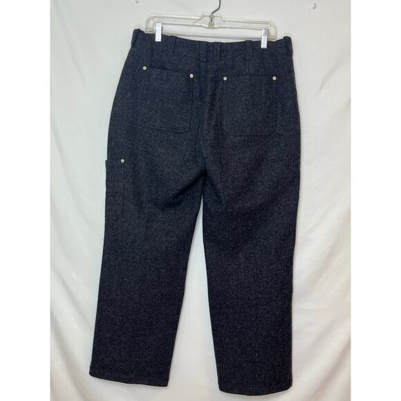 Sundance Women’s Size 14 Gray Wool Blend Straight Leg Pants Boho/Outdoor Brand - Picture 2 of 9